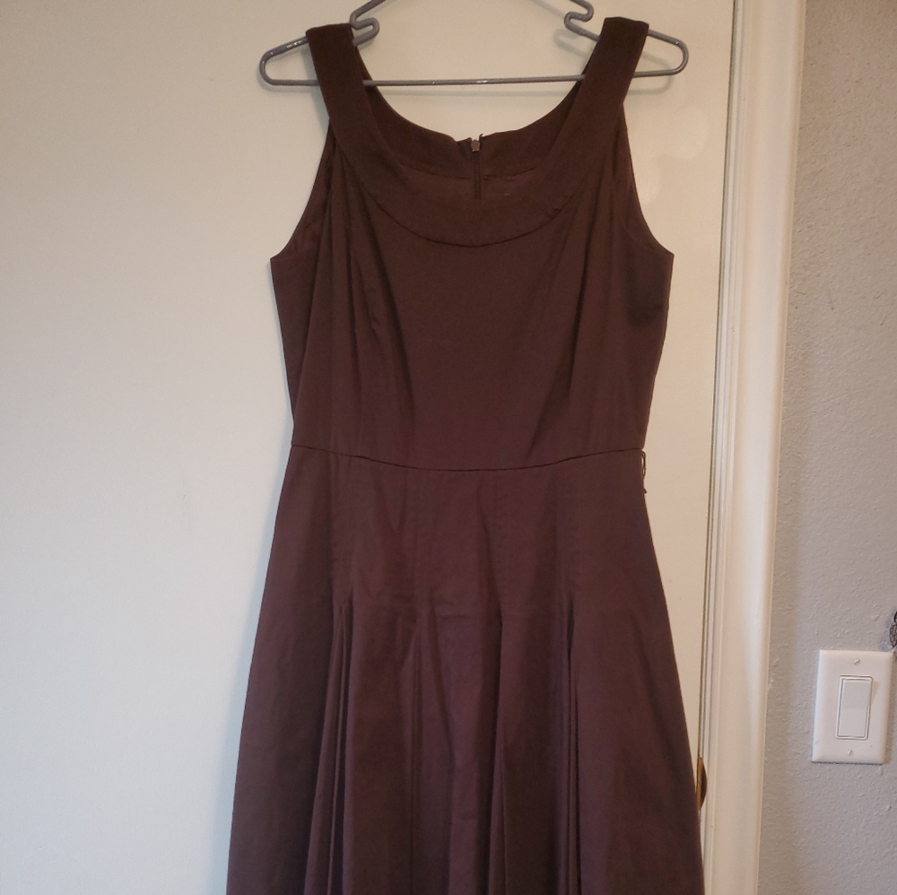 Calvin Klein Brown Knee Length Dress